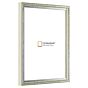 250-041 Fotolijst – Pastel Groen met Zilver - Witte zijkant - Smal Lijstprofiel