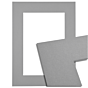 W1035_WT4822 Passe-partout - Cementgrijs met witte kern