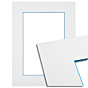 86224 Passe-partout - Wit met blauwe kern