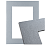 9346 Passe-partout - Metalic zilver met witte kern